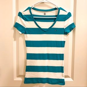 Tommy Hilfiger V-neck Striped T-Shirt